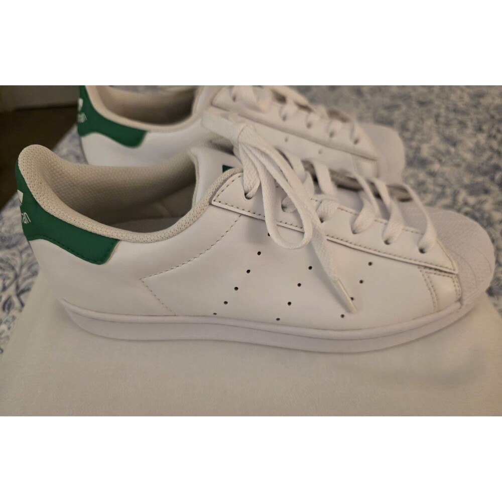 adidas Superstan Cloud White/Green Low Top Lace-Up Sneakers FX4725 (2020)
